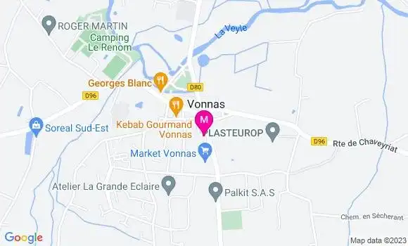 Localisation Restaurant  Le Bouchon Vonnassien