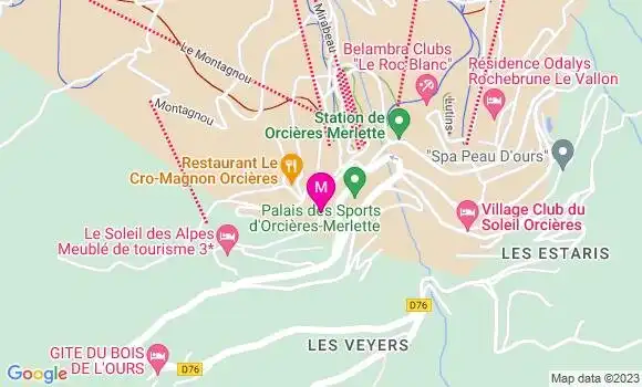 Localisation Restaurant  Le Cro Magnon