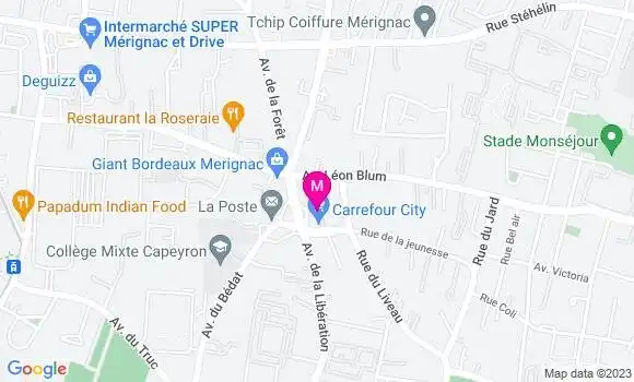 Localisation Bistrot La Tête de Mûle