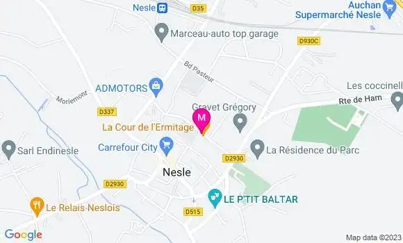 Localisation Restaurant  La Cour de l