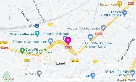 Localisation Pizzeria Burn