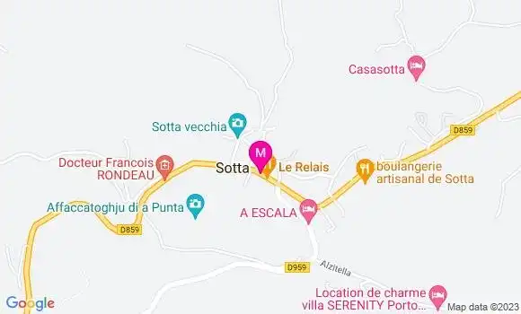 Localisation Pizzeria U Passaghju