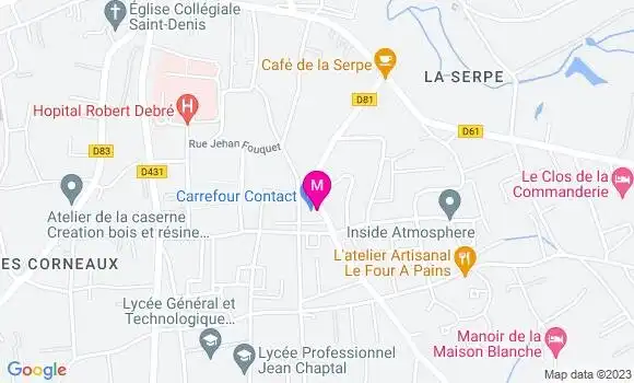 Localisation Restaurant  O