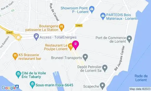 Localisation Restaurant  Le Quai Roman