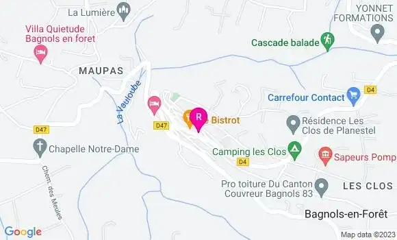 Localisation Restaurant  L