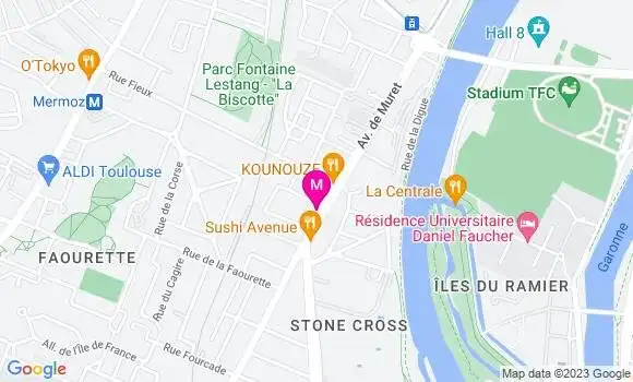 Localisation Crêperie du Sud