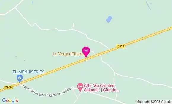 Localisation Restaurant  Le Verger Pilote