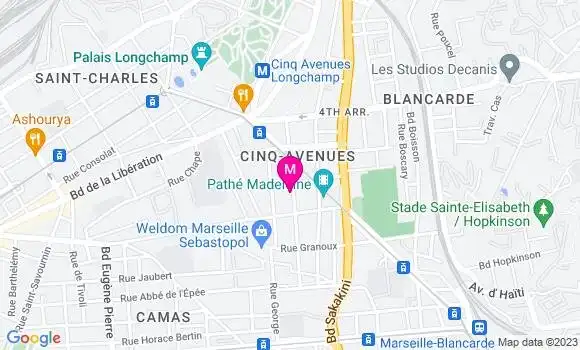 Localisation Restaurant  Côté Sud