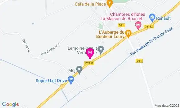 Localisation Restaurant Hôtel  Relais de la Forge