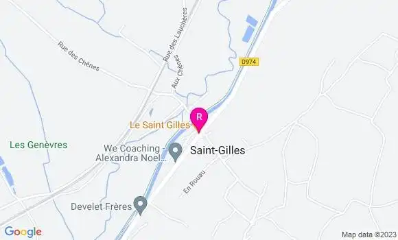 Localisation Restaurant  Le Saint Gilles