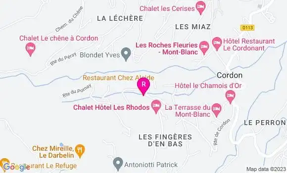 Localisation Restaurant  Chez Alcide