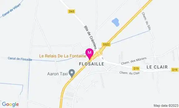 Localisation Restaurant  Le Relais de la Fontaine