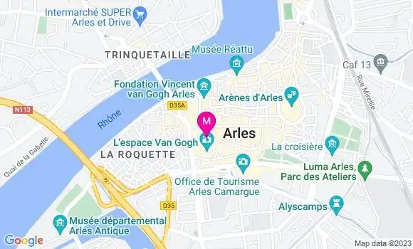 Localisation Restaurant  Jardin des Arts