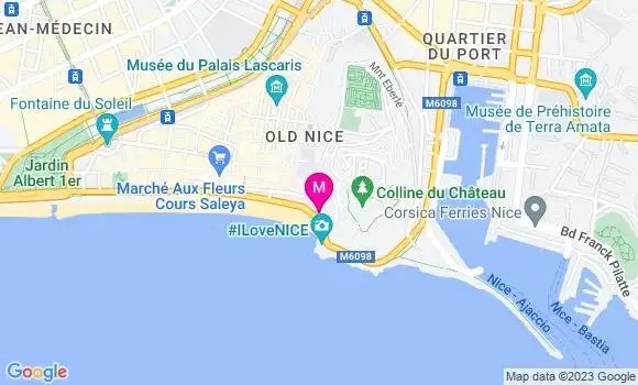 Localisation Restaurant  Castel Plage