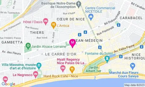 Localisation Restaurant  Le Café du Grimaldi
