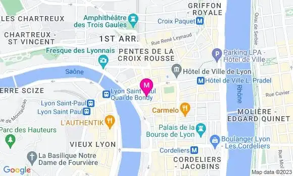 Localisation Restaurant Italien Le Balmoral