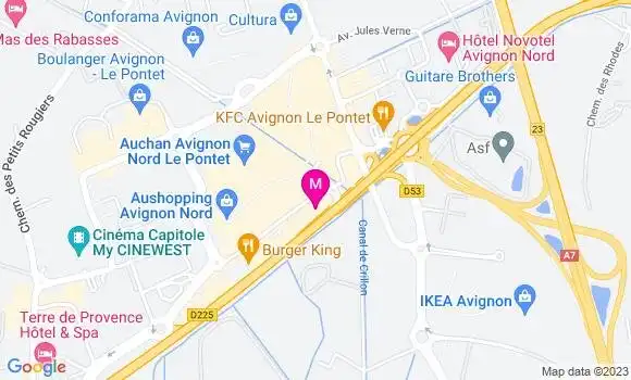 Localisation Cafétéria Flunch