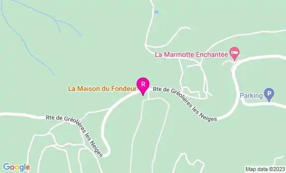 Localisation Restaurant  La Maison du Fondeur