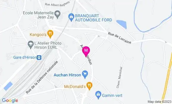 Localisation Restaurant Bar Bar de Verdun