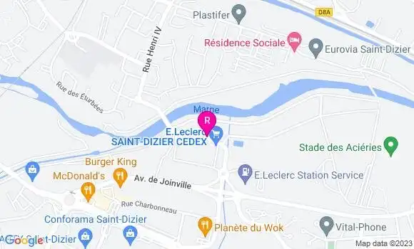 Localisation Cafétéria Flunch