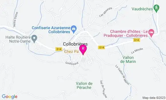 Localisation Restaurant  Chez Pa