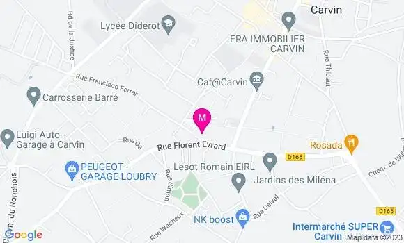 Localisation Fast Food Subway