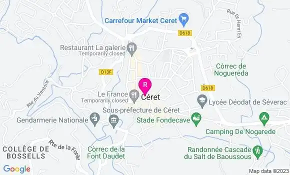 Localisation Restaurant  Bleu Citron