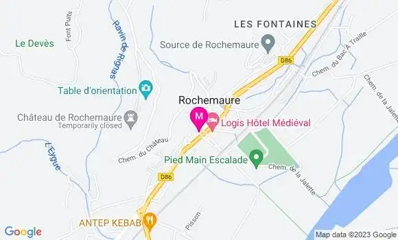 Localisation Pizzeria La Cambuze