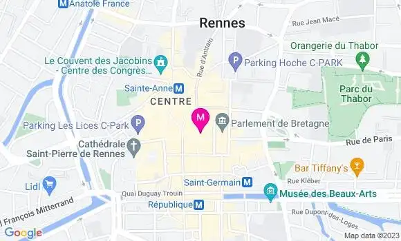 Localisation Sandwicherie La Brioche Dorée