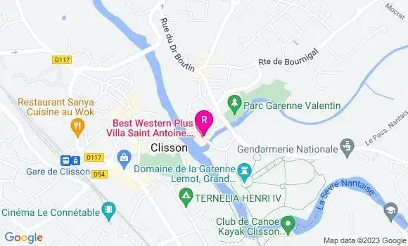 Localisation Restaurant  La Fraiseraie