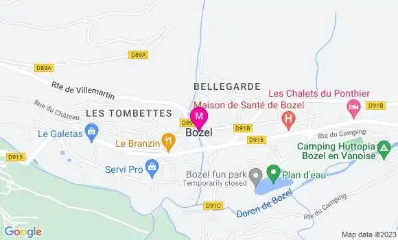 Localisation Restaurant Bar Bar du Lac