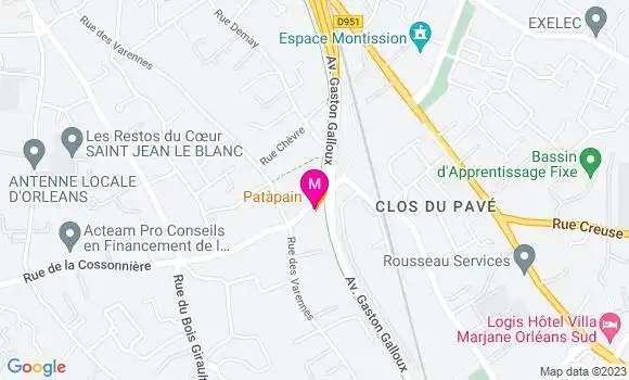 Localisation Sandwicherie Patàpain