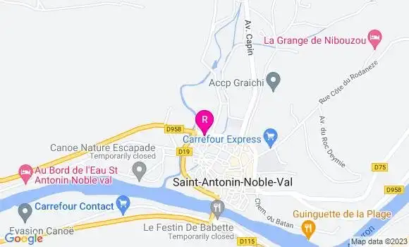 Localisation Restaurant  Quercy Pizza