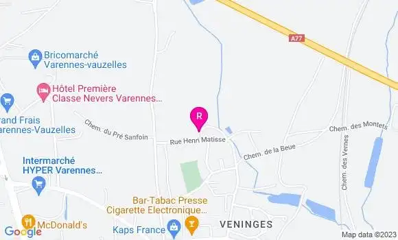 Localisation Restaurant Italien Cheminade Eric