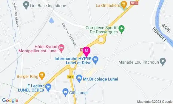 Localisation Restaurant  La Fringale