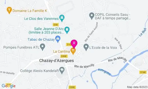 Localisation Restaurant  Les Paniers de Sylvie