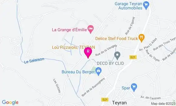 Localisation Restaurant  Lou Pizzaiolo