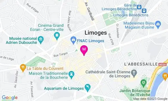 Localisation Sandwicherie Paul