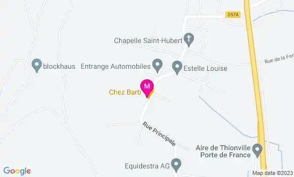 Localisation Pizzeria Chez Barb