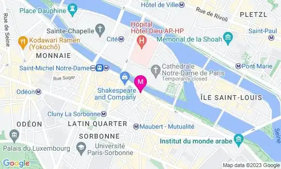 Localisation Restaurant Végétarien Le Grenier de Notre Dame