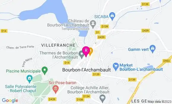 Localisation Pizzeria Pizza Souris