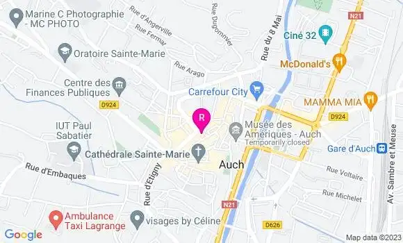 Localisation Restaurant  Au Comptoir Bis
