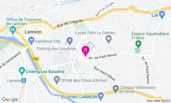 Localisation Restaurant  L