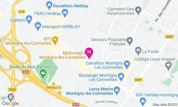 Localisation Restaurant  Mc Donald