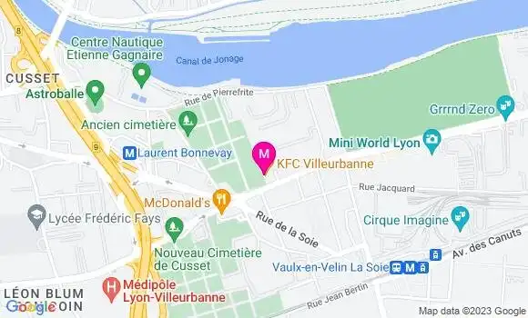 Localisation Fast Food Kfc