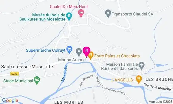 Localisation Pizzeria La Pizza des Hauts