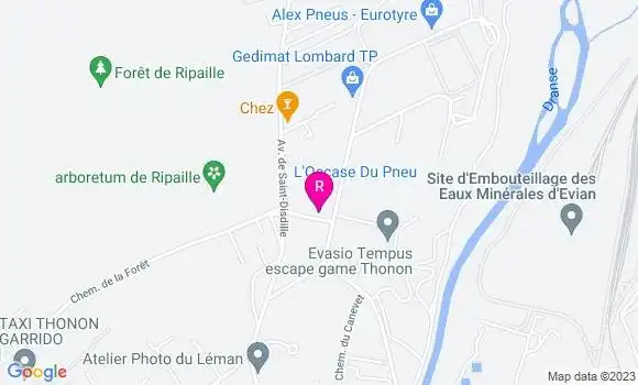 Localisation Restaurant  La Ligne 13