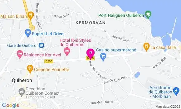 Localisation Crêperie Aux Armes de Bretagne