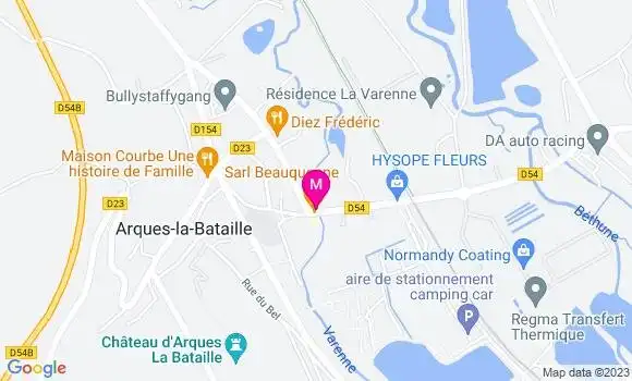 Localisation Pizzeria de la Varenne