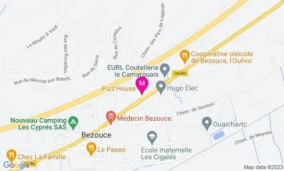 Localisation Pizzeria Pizz